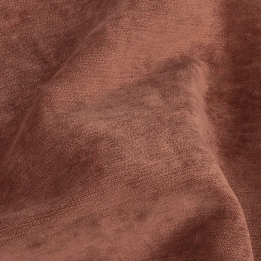 Crypton Terracotta Polyester Chenille Detail