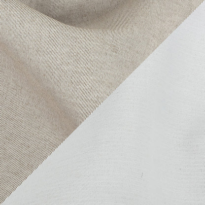 Khaki and White Reversible Double Wide Twill Detail