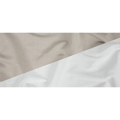 Khaki and White Reversible Double Wide Twill Full