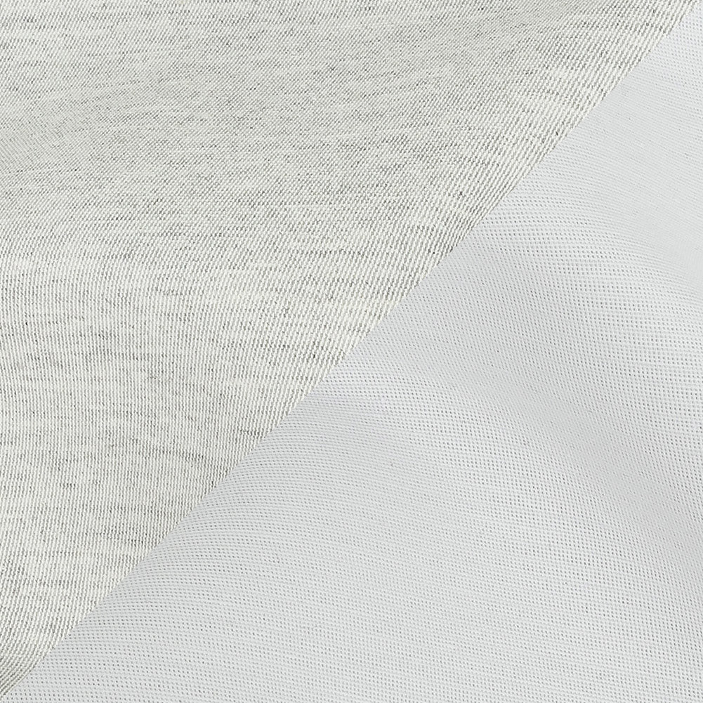 Heathered Gray and White Reversible Double Wide Twill Detail