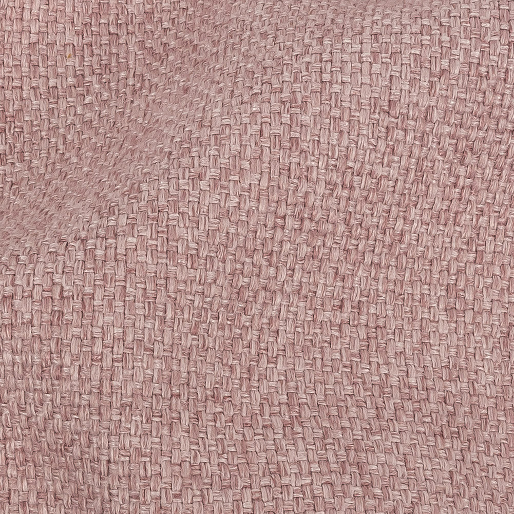 Pink Basketwoven Polyester and Cotton Home Decor Fabric - Detail