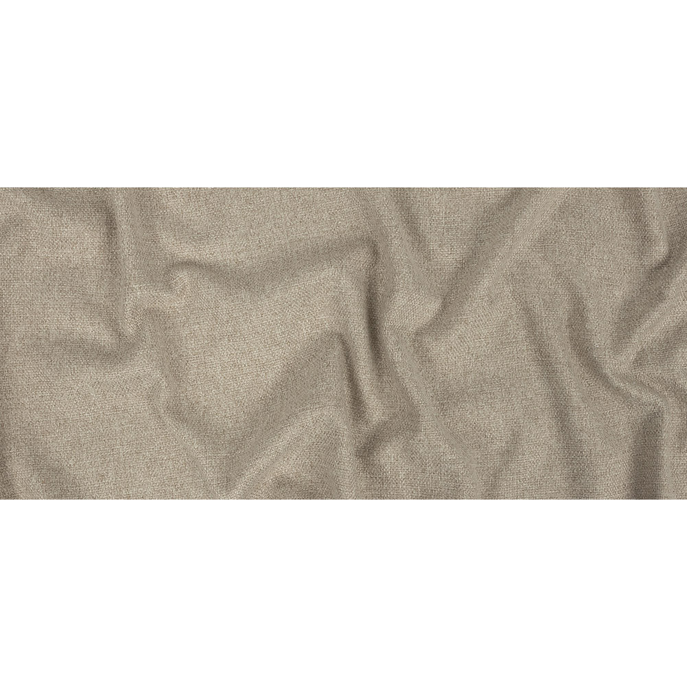 Light Beige Basketwoven Polyester and Cotton Home Decor Fabric - Full