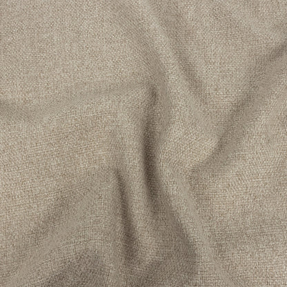 Light Beige Basketwoven Polyester and Cotton Home Decor Fabric