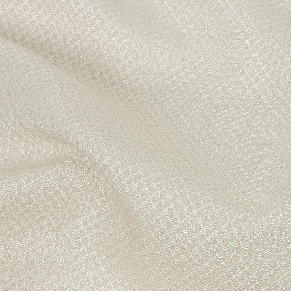 Ivory Minute Diamond Blended Polyester Jacquard Detail