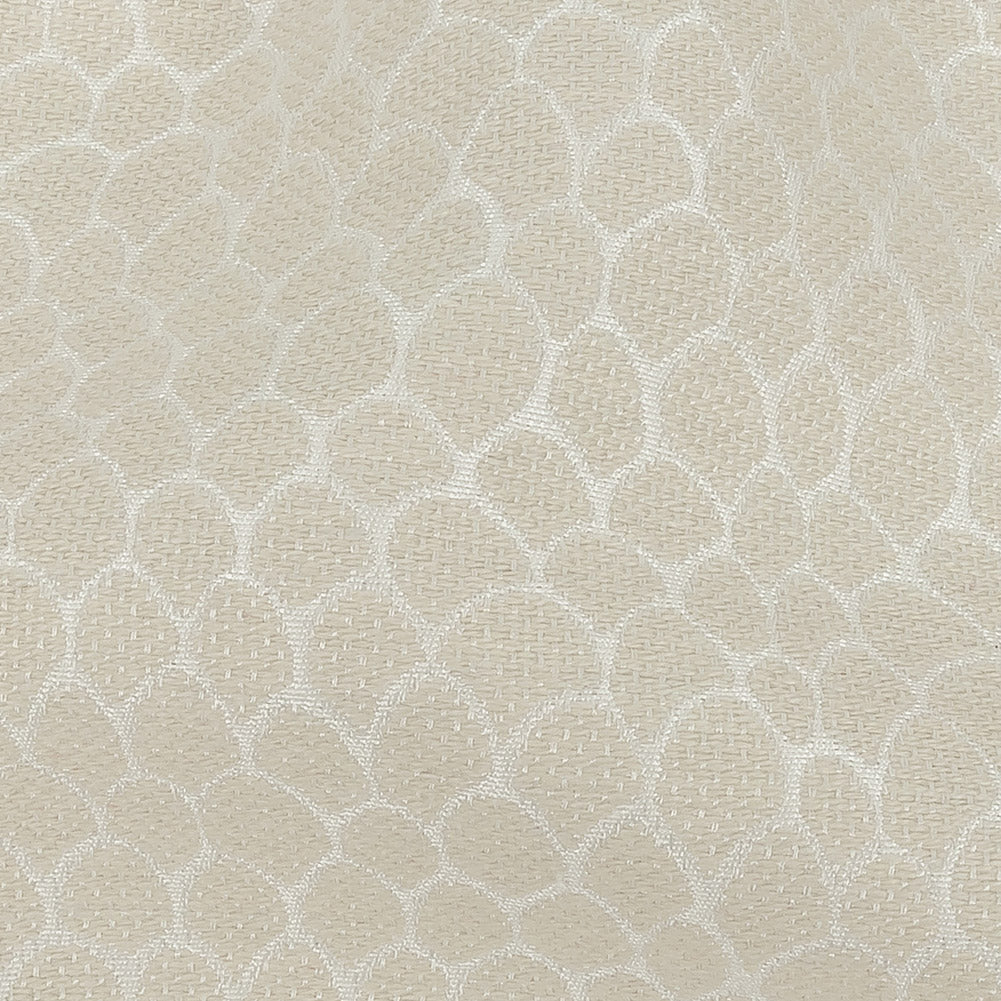 Ivory Scaled Blended Polyester Jacquard Detail