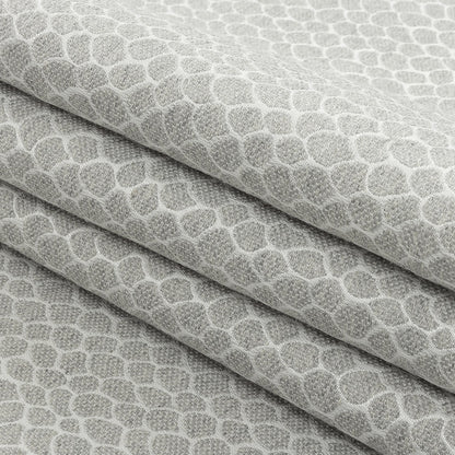 Silver Scaled Blended Polyester Jacquard Folded