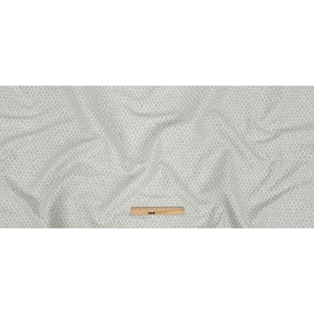 Silver Scaled Blended Polyester Jacquard Full