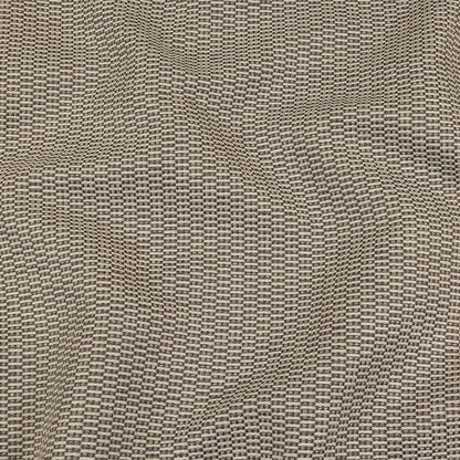 Brown and Gray Rectangles Polyester Jacquard