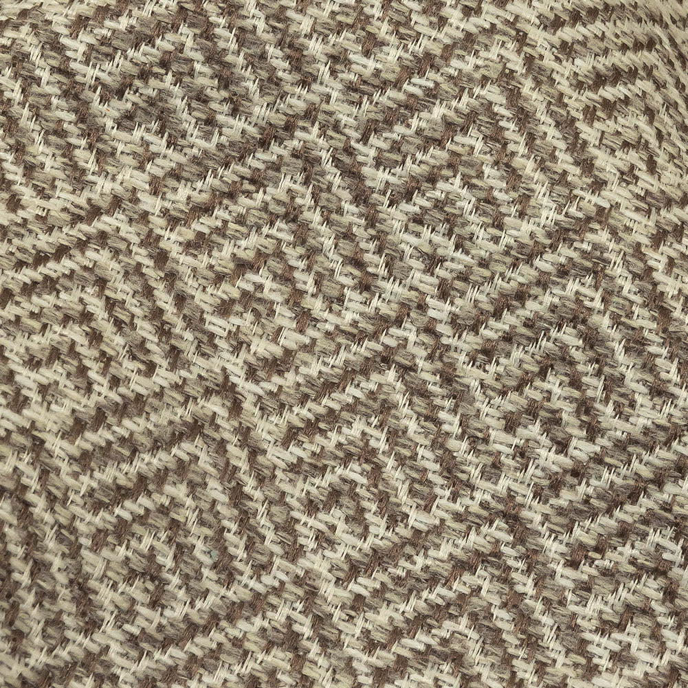 Dusty Brown and White Diamonds Upholstery Tweed - Detail