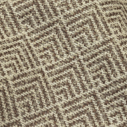 Dusty Brown and White Diamonds Upholstery Tweed - Detail