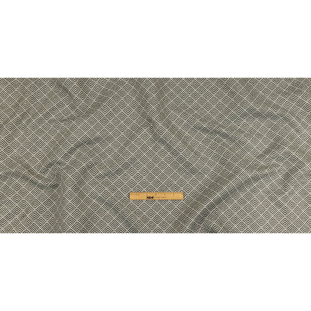 Gray and White Diamonds Upholstery Tweed Full