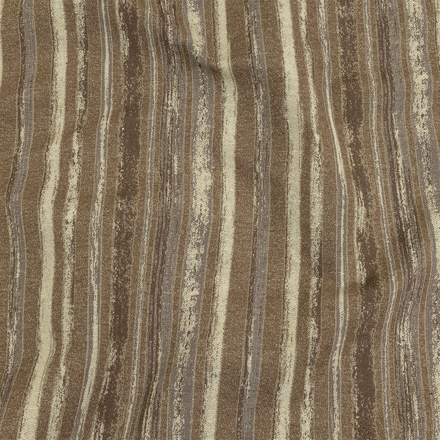 Desert Taupe, Pumice Stone and Gray Painterly Stripes Blended Cotton Jacquard