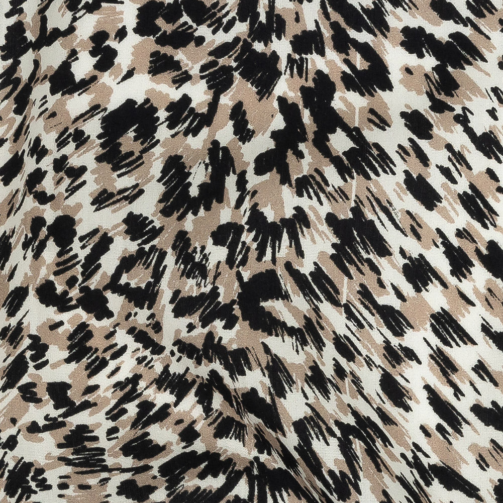Mood Exclusive Beige Fanciful Furs Cotton Poplin - Detail