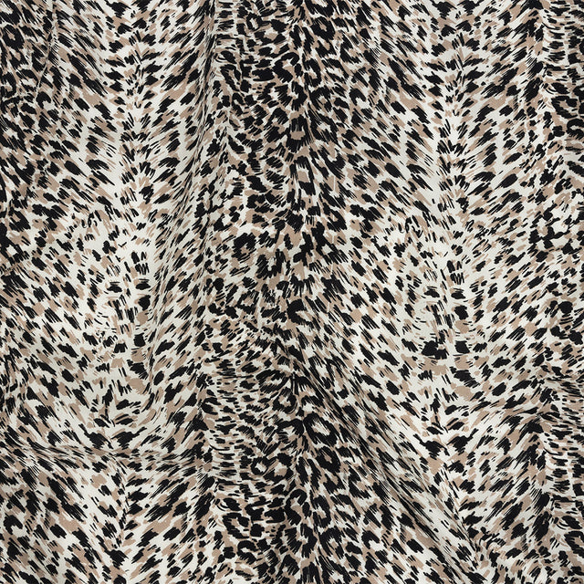 Mood Exclusive Beige Fanciful Furs Cotton Poplin