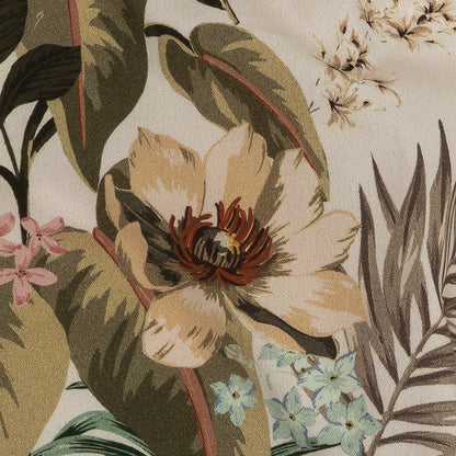 Mood Exclusive Pale Beige Floral Frenzy Stretch Cotton Twill Detail