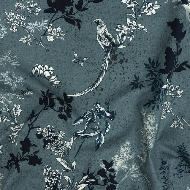Mood Exclusive Slate Convergent Life Stretch Cotton Poplin