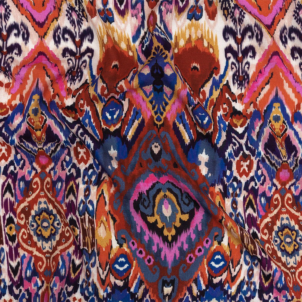 Mood Exclusive Wavy Pigmentation Slubbed Viscose Woven