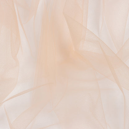 Light Peach Leonardo Soft Nylon Tulle - Folded
