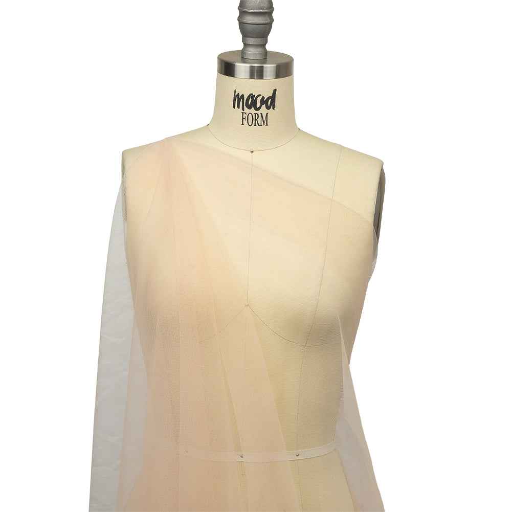 Light Peach Leonardo Soft Nylon Tulle - Detail
