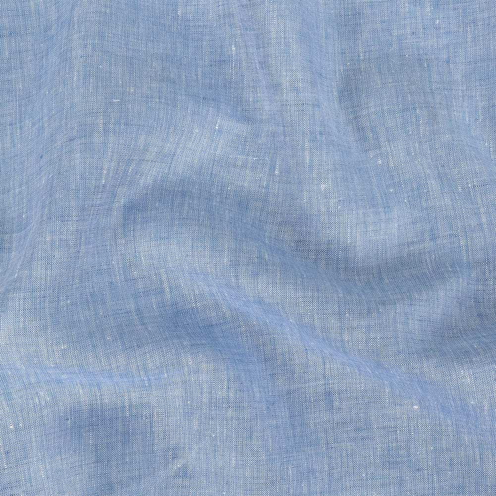 Minerva Heathered Blue Heron Lightweight Linen Chambray
