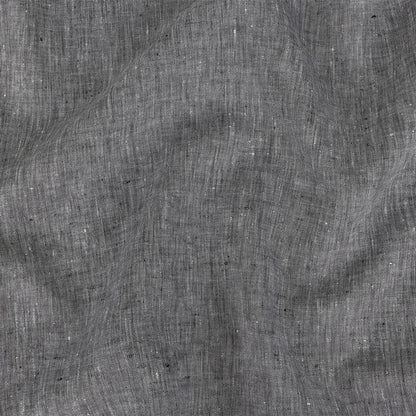 Minerva Heathered Black Lightweight Linen Chambray