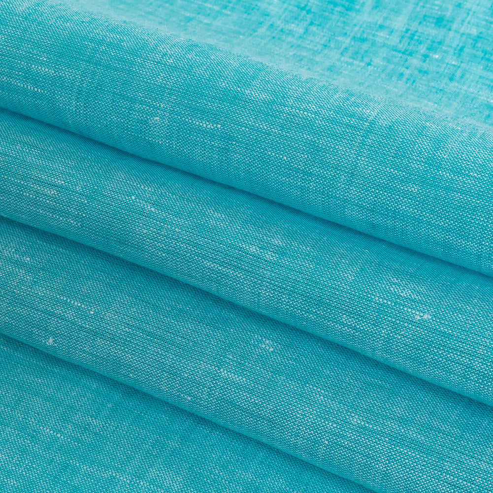 Minerva Heathered Barbados Beach Lightweight Linen Chambray - Detail