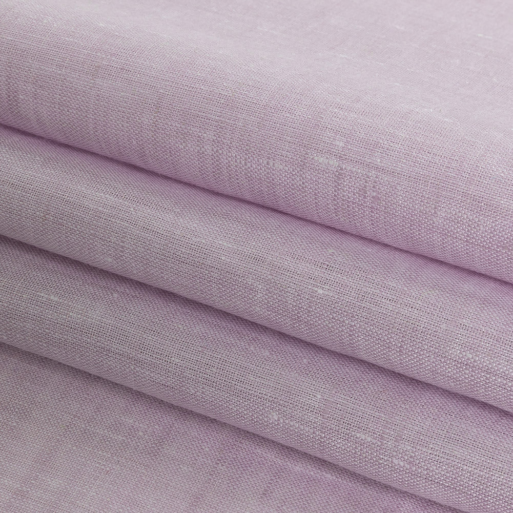 Lightweight Linen Chambray - Heathered Winsome Orchid - Minerva Collection Detail