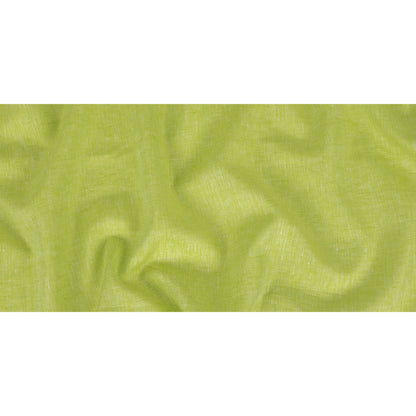 Minerva Heathered Lime Green Lightweight Linen Chambray - Folded