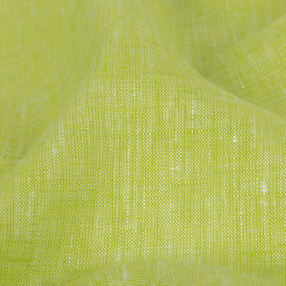 Minerva Heathered Lime Green Lightweight Linen Chambray - Full