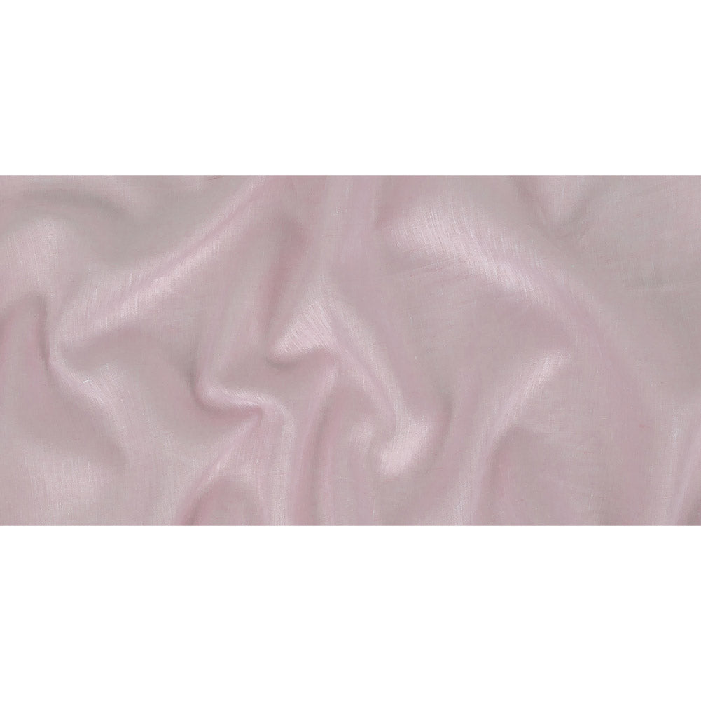 Lightweight Linen Chambray - Heathered Pink Marshmallow - Minerva Collection Folded