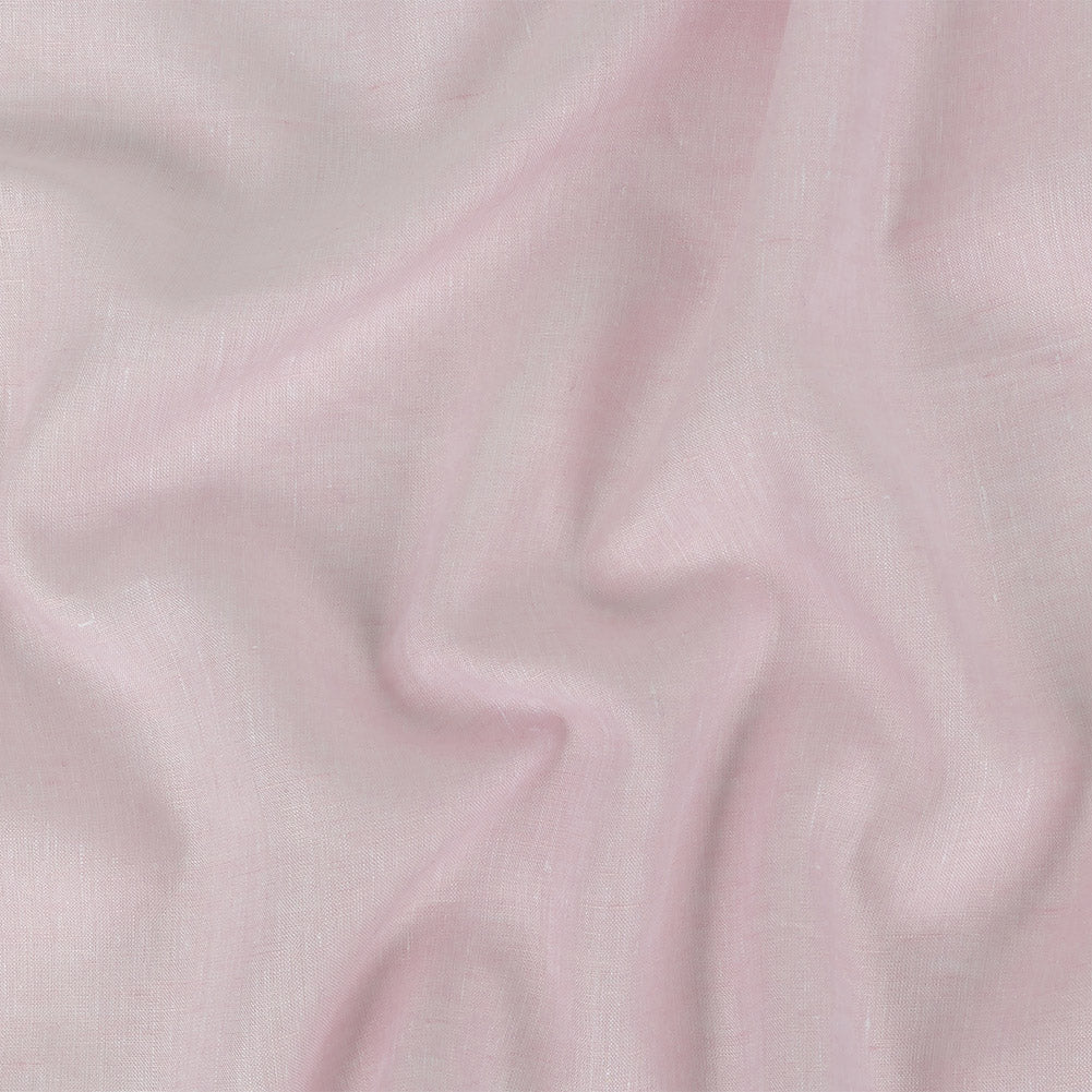 Lightweight Linen Chambray - Heathered Pink Marshmallow - Minerva Collection