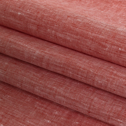 Lightweight Linen Chambray - Heathered Tomato Puree - Minerva Collection Detail