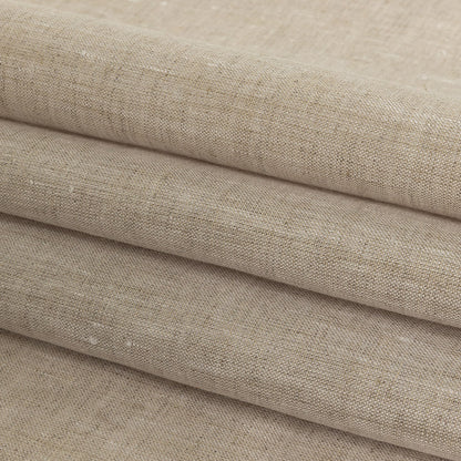 Minerva Heathered Beige Lightweight Linen Chambray - Detail