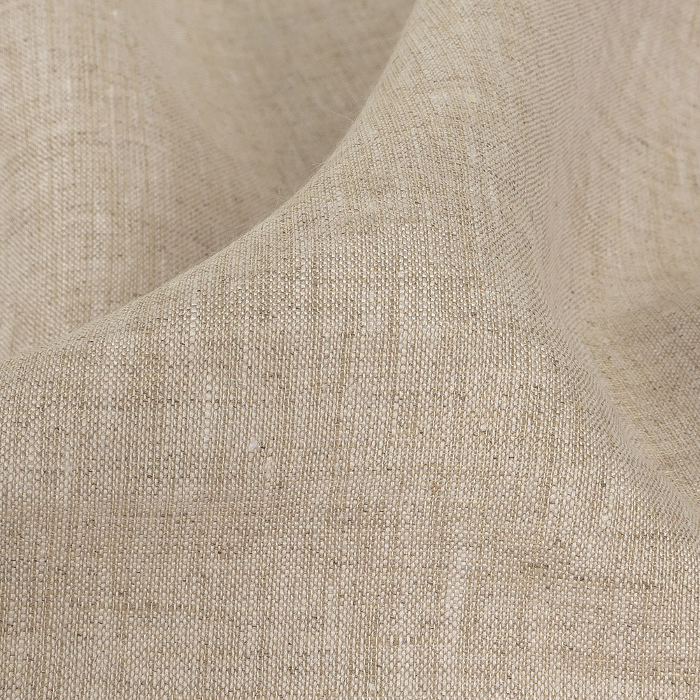 Minerva Heathered Beige Lightweight Linen Chambray - Full
