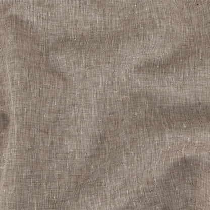 Minerva Heathered Brown Lightweight Linen Chambray