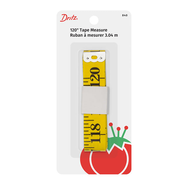 Dritz Quilter's Tape Measure - Yellow - 120"