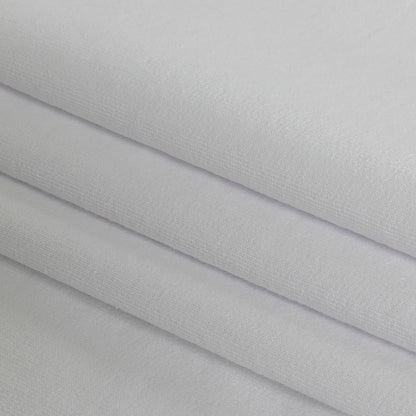Cotton French Terry Knit - White - Elida Collection