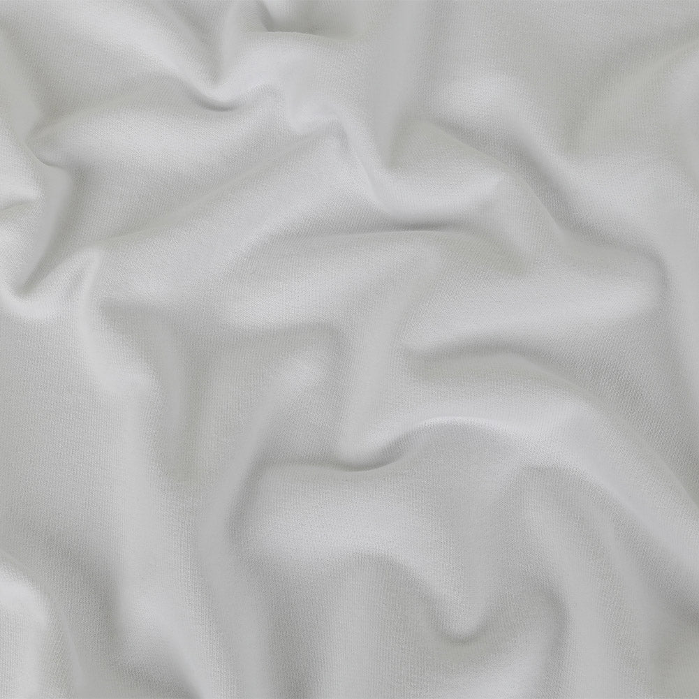 Cotton French Terry Knit - White - Elida Collection