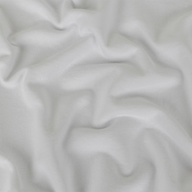 Cotton French Terry Knit - White - Elida Collection