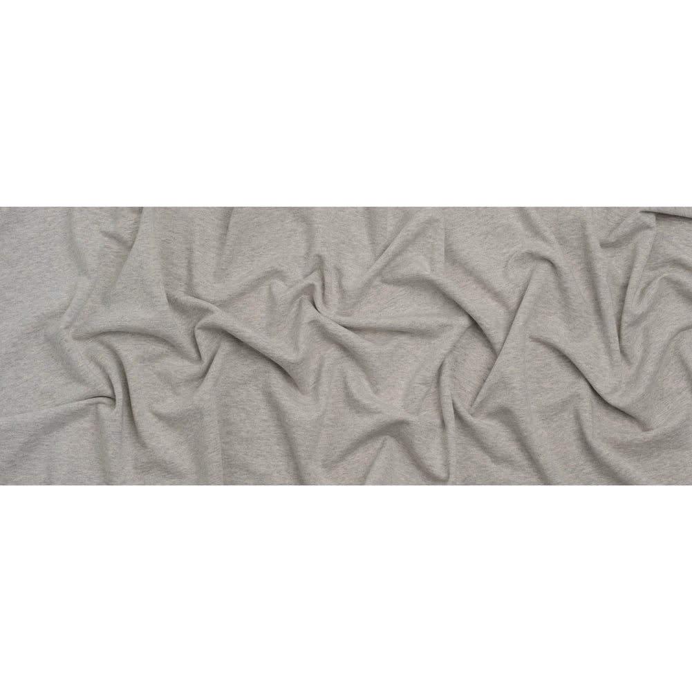 Cotton French Terry Knit - Heathered Moonbeam, Quarry, and Turtledove - Elida Collection - Editorial - Image 5 of 6