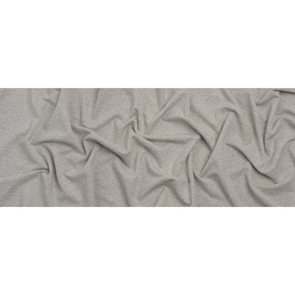 Cotton French Terry Knit - Heathered Moonbeam, Quarry, and Turtledove - Elida Collection