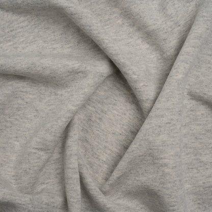 Cotton French Terry Knit - Heathered Moonbeam, Quarry, and Turtledove - Elida Collection