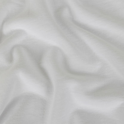 White Cotton Fleece Backed Jersey