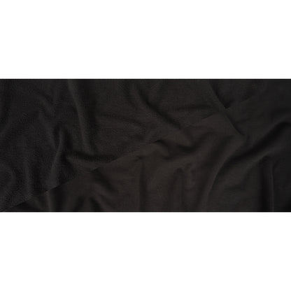 Black Cotton Fleece Backed Jersey - Full