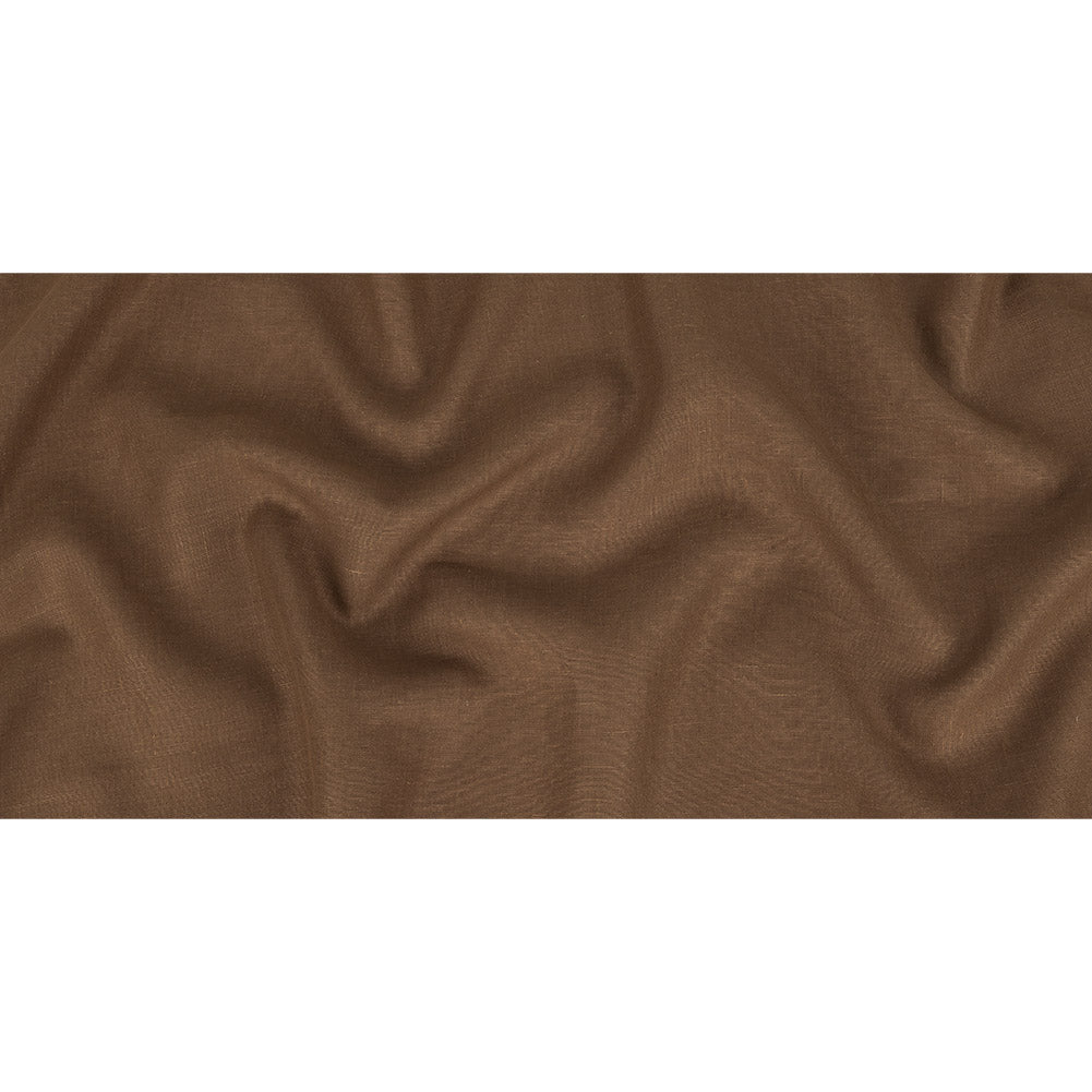 Grasmere Light Brown Medium Weight Linen Woven - Folded