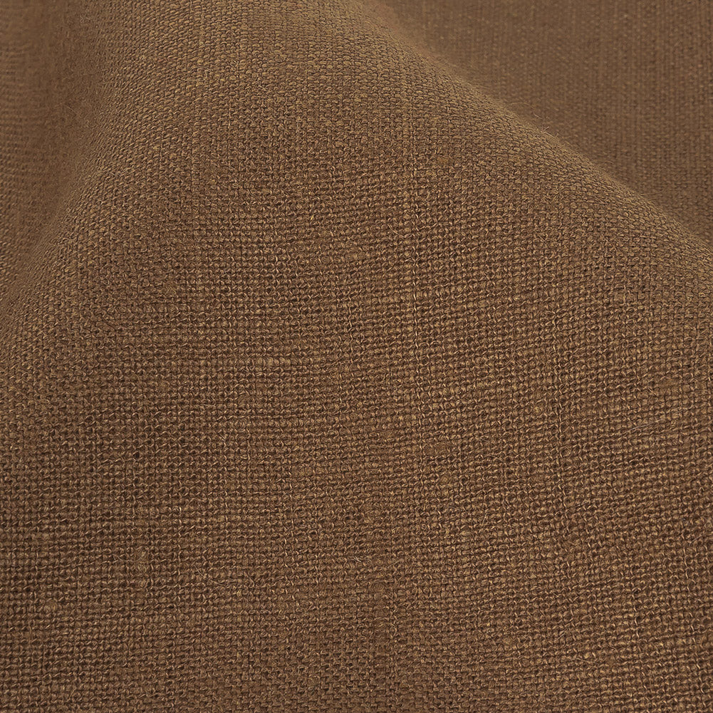 Grasmere Light Brown Medium Weight Linen Woven - Full