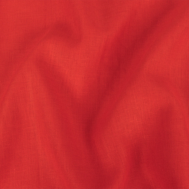 Medium Weight Linen Woven - Red - Grasmere Collection