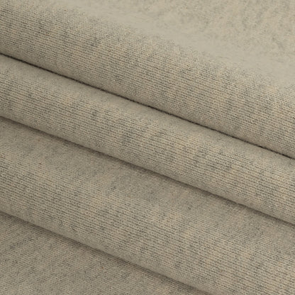 Heathered Moonbeam and Quarry Tubular Cotton 1x1 Rib Knit - Folded