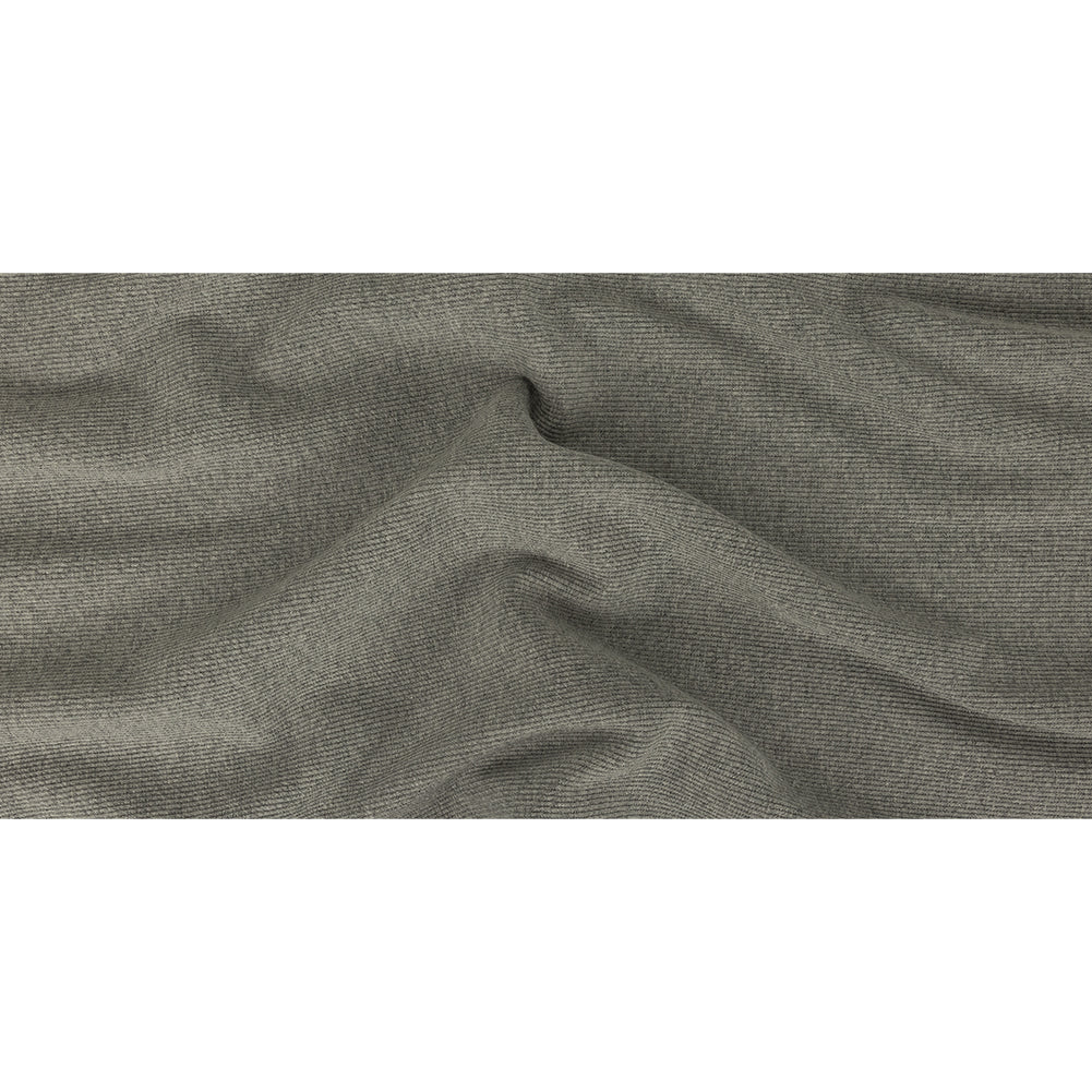 Heathered Gray Tubular Cotton 2x2 Rib Knit - Full