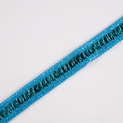 1/2 Bright Blue Fancy Sequin Trim